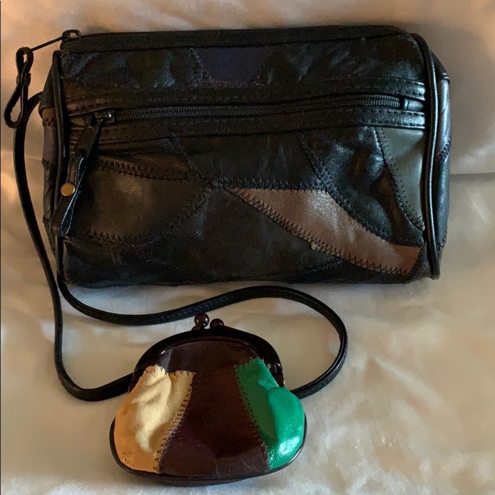 Mini Leather Patchwork Bag - image 1